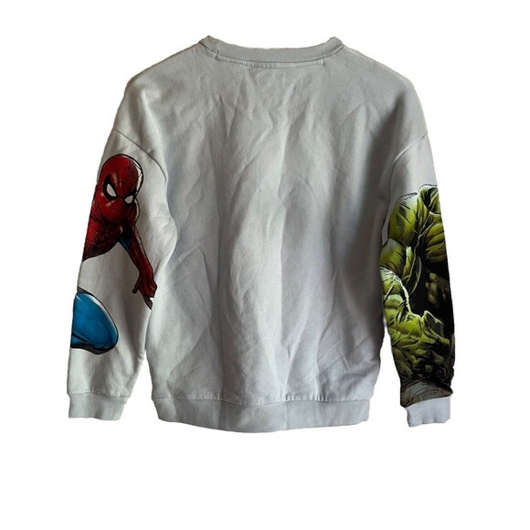 Marvel Boys Sweater Hulk Spiderman Captain America Size L 10/12 70% Cotton NWT - Picture 14 of 16